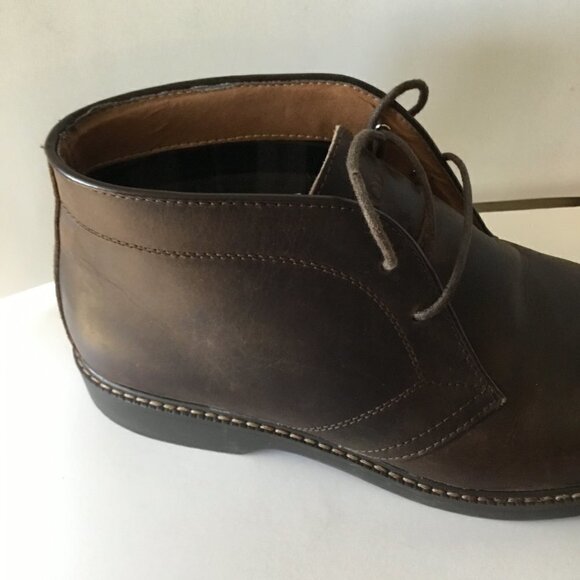Izod Men's Chukka Lace-Up Brown Leather Boot Size 9.5 D - Picture 7 of 11
